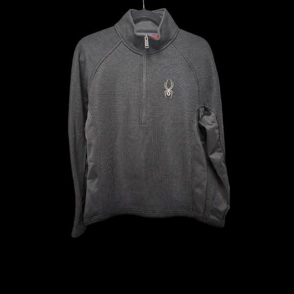 SPYDER Mens Zippered Fleece Winter Pullover - Picture 1 of 6